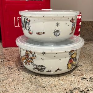 Winnie the Pooh and Friends Christmas Food Storage Containers